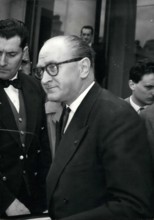 President Coty received today M. Guy Mollet. 21st Dec, 1963. OPS: M. Guy Mollet leaving Elysee © Keystone Pictures USA/ZUMAPRESS.com/Alamy Live News