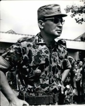 1962 - Major General Suharto, Indonesian Army Chief of Staff. At time of picture, Suharto was attending funeral services of generals killed during shorted communist coup of Oct 1, 1965. At this time h...