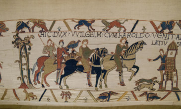 bayeux tapestry close up detail