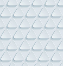 Neutral light gray seamless pattern with 3D effect. Tileable vector background.
