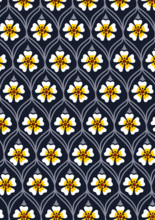 abstract white flower pattern