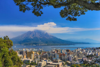 Japan, Kyushu Island, Kagoshima City, Sakurajima Volcano