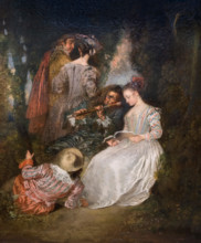 The Perfect Accord, Antoine Watteau, 1719, National Gallery of Art, Washington DC, USA, North America