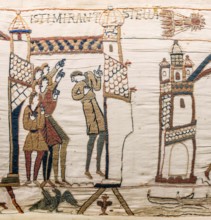 Bayeux Tapestry scene32 Halley comet.