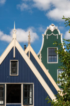 Details of cultural heritage in an old Dutch village (De Rijp) in North Holland. One of the authentic villages in the beemster polder around the city