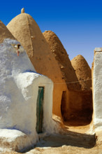 Conical houses at Kastal. Syria, Middle East