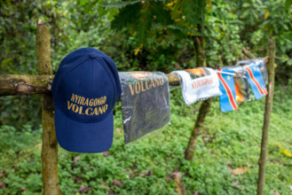 Merchandise for sale at Nyiragongo volcano, Democratic Republic of Congo