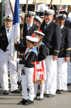 461e BRAVADE SAINT TROPEZ, FRANCE May 16 2019, Port de Saint Tropez, Cote dAzur (The Bravade Saint - Tropez is an old provincial tradition...