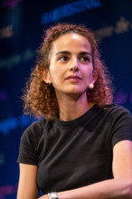 The Hay Festival, Hay on Wye, Wales UK , Saturday 01 June 2019.   Leïla Slimani,  Franco-Moroccan writer and journalist. In 2016 she was awarded the Prix Goncourt for her novel Chanson douce.  Appeari...