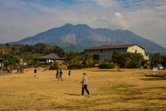 Sakurajima Volcano in Kyushu, Japan, is one of the world's most active volcanoes