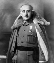 Franco. Portrait of Francisco Franco Bahamonde (1892-1975), as a young man in 1930
