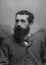 Portrait of the French painter Claude Monet ( 1840 - 1926 )  -  photography by    Schaarwachter