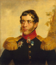 . English: Sergey Volkonsky (1788—1865) russian general, participant of Decembrist revolt, portrait by George Dawe . from 1823 until 1825.   George Dawe  (1781–1829)     Alternative names G. Daoe; D. ...