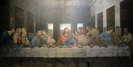 The Last Supper, a mural painting by Italian artist Leonardo da Vinci