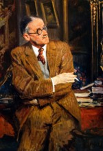 James Joyce. Portrait of the Irish writer James Joyce by Jacques-Emile Blanche, 1935