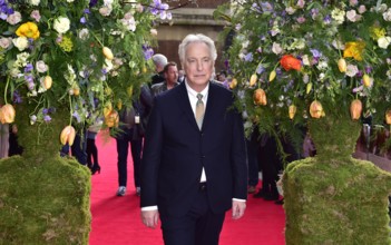 Alan Rickman attending the premiere of A Little Chaos, held at the Odeon cinema in Kensington, London