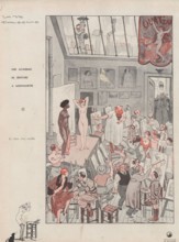 1930s France La Vie Parisienne Magazine Plate