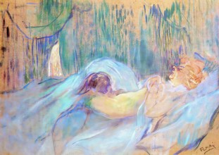 Toulouse-Lautrec -  Brothel Rue Des Moulins Rolande 1894