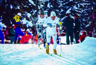 Torgny Mogren (SWE) competing in the men's 10km cross country skiing at the 1994 Olympic Winter Games.