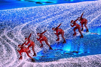 General view, FEBRUARY 4, 2022 : Beijing 2022 Olympic Winter Games Opening Ceremony at National Stadium in Beijing, China. USA ORIGIN SALES ONLY