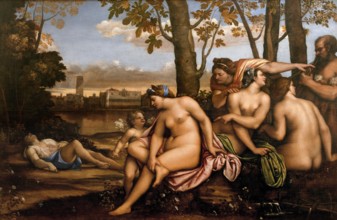 The Death of Adonis by the Italian painter, Sebastiano del Piombo (c. 1485-1547), oil on canvas,1512