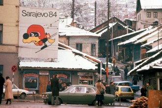 Dec 01, 1984; Sarajevo, Yugoslavia; The city of Sarajevo, then part of former Yugoslavia, during the first Winter Olympic Games held in a Socialist Country..  (Credit Image: Arthur Grace/ZUMAPRESS.com...