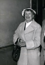 Dec. 21, 1978 - Woman Who ''Closed Red Light Houses Charged With Receiving Stolen Jewellery - Marthe Richard, The Famous Woman Spy of The World No Smiles With Comfidence As She was Leaving the Xaminma...