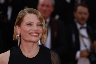 Cannes, France. 21st May, 2025. Melanie Thierry attends the red carpet for ''The history of sound'' screening at the 78th annual Cannes Film Festival at Palais des Festivals on May 21, 2025 in Cannes,...