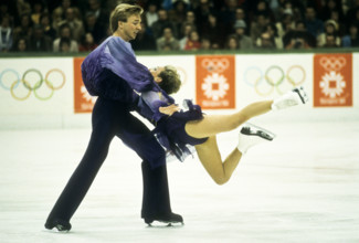 Torvill and Dean (GBR) gold medalist perform Bolero for a perfect score in the Dance Figure Skating at the 1984 Olympics