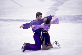 Torvill and Dean (GBR) gold medalist perform Bolero for a perfect score in the Dance Figure Skating at the 1984 Olympics