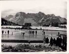 Feb. 01, 1956 - Winter Olympic Games At Cortina. Russian Wins Speed Skating 5,000 Metres Event. Photo shows General view of the