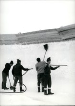 Feb. 02, 1964 - IXth Olympic Winter Games Innsbruck 1964: The snow at Innsbruck is very rare. Now it is necessary to repair the