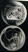 Jan. 17, 1968 - Commemorative Medal for Grenoble Winter Olympics