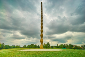 Column of the Infinite By Constantin Brancusi in Targu Jiu, Romania.