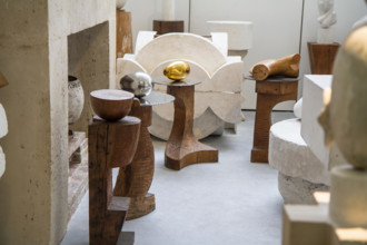 The atelier Constantin Brancusi displayed in his former studio next to centre pompidou in paris