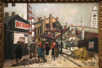 MusŽe de l'Orangerie, Paris. Maurice Utrillo, La maison Bernot, 1924. Huile sur toile. France.