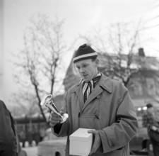 Håkon Brusveen was a Norwegian cross-country skier who competed in the 1952 Winter Olympics and won the gold medal in the 15 km event at the 1960 Winter Olympics in Squaw Valley, representing Norway a...