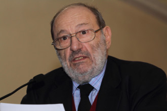 Umberto Eco honored with the St. Thomas in Roccasecca March 14, 2015