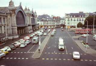 TOURS France square outside the Railway station