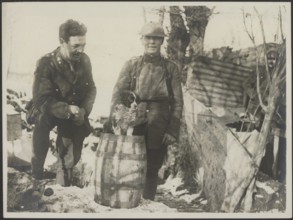 The British Western Front in France Description: The mascot of the Royal Welsh Fusiliers. Annotation: The British Western Front in France. The mascot of the Royal Welsh Fusiliers, a dog. Date: {1914-1...