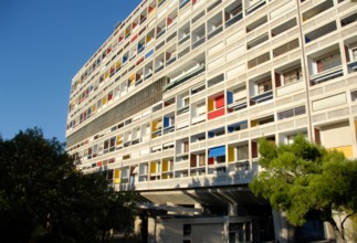La Cité Radieuse Le Corbusier, Marseille, Bouches-du-Rhone, Provence-Alpes-Cote d’Azur, France