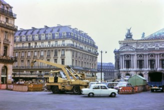 1972 France - (R) - Traffic outside Le Grand Hotel in Paris France ca. 1972
