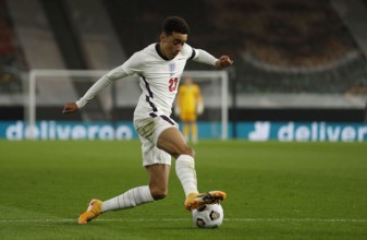 Jamal Musiala of England during the UEFA Euro U21 Qualifying match at Molineux, Wolverhampton. Picture date: 17th November 2020. Picture credit should read: Darren Staples/Sportimage via PA Images