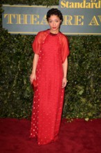 Ruth Negga attends the London Evening Standard Theatre Awards at Theatre Royal in London.