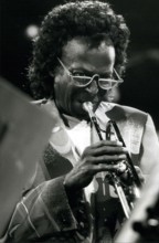 Mar. 31, 2012 - Miles Davis and Quincy Jones at the Montreux Jazz-Festival.: Miles Davis is seen during a concert he gave together with Quincy Jones at the Jazz-Festival in Montreux/Switzerland 8th Ju...