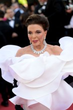 Cannes, France. 12th  May 2026. Joan Collins attends the opening red carpet of the 79th Cannes Film Festival 2026 in Cannes.