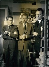 Oct. 14, 1965 - Three French professors received the Nobel Prize for Medicine, decided upon by a jury. Pictured: The three winners from left to right: Jacques Monod, Andre Lwoff, and Francois Jacob at...