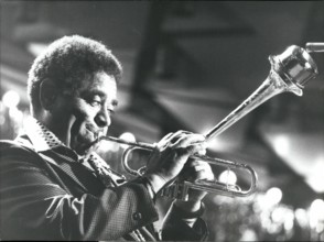 Jul. 07, 1977 - International-Jazz-Festival Montreux: Photo shows Dizzy Gillespie performing on his tipical trumpet - to warm up nostalgic hearts.