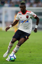 SÃO PAULO, SP - 13.06.2018: PALMEIRAS X FLAMENGO - Vinícius Júnior during the match between Palmeiras and Flamengo held at Allianz Parque, West Zone of São Paulo. The match is valid for the 12th round...