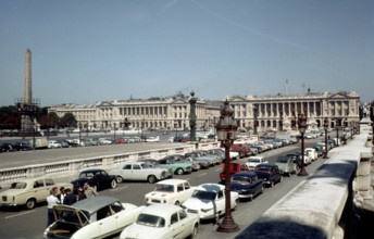 Paris, Place de la Concorde, historisches Foto von 1962